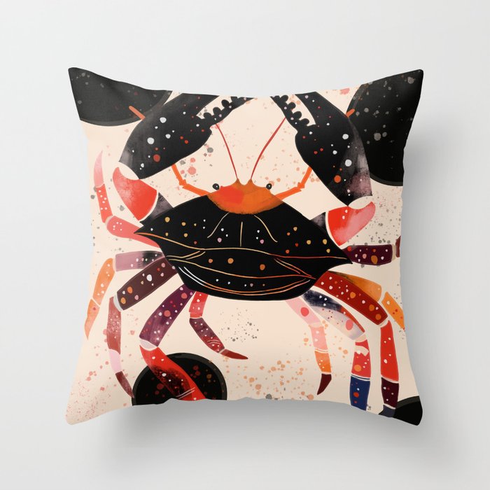 Mystical Crab II Throw Pillow Gallery Image 1