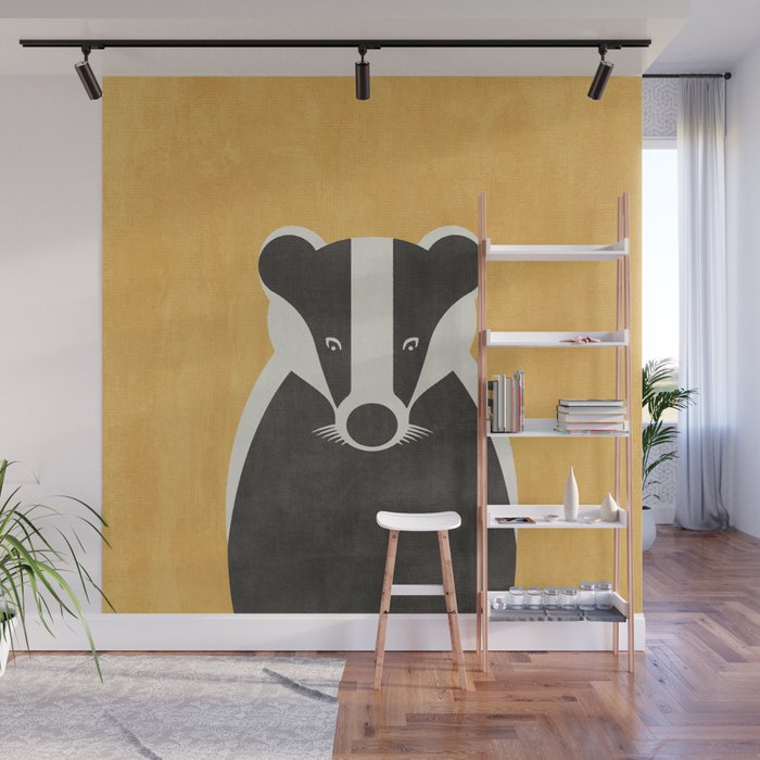FAUNA / Badger Wall Mural Gallery Image 1