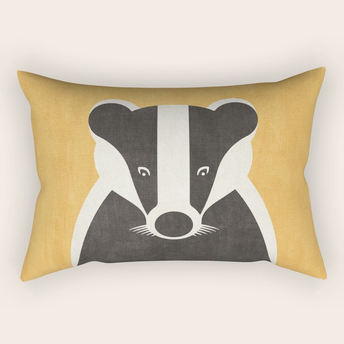 FAUNA / Badger Rectangular Pillow Gallery Image 1