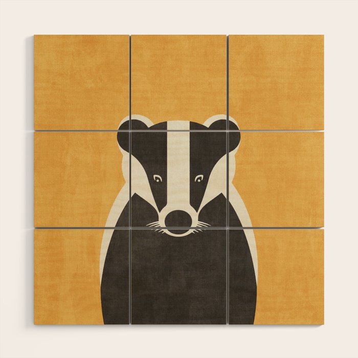 FAUNA / Badger Wood Wall Art Gallery Image 1