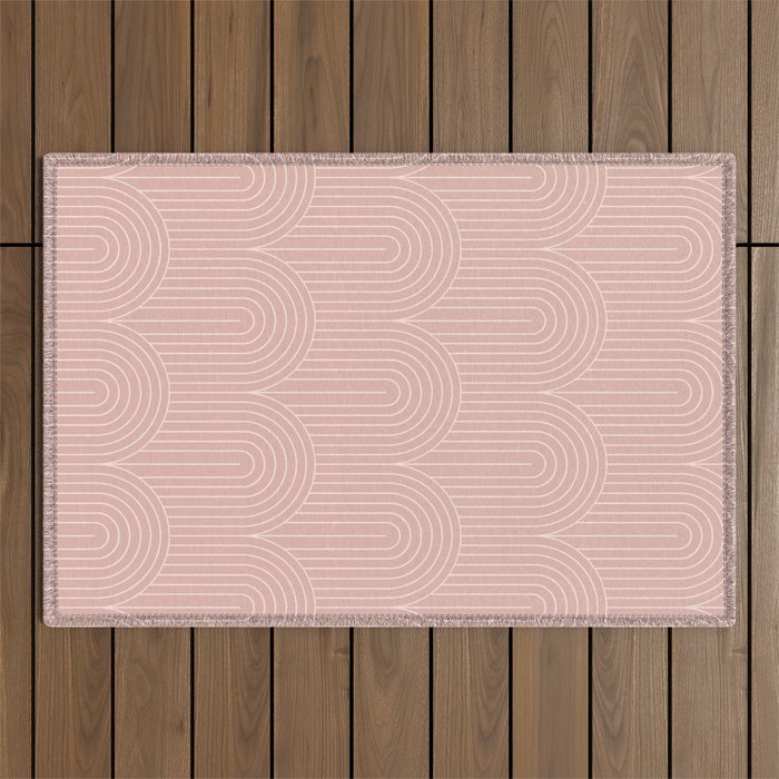 Art Deco Arch Pattern XXXVIII Outdoor Rug Gallery Image 1