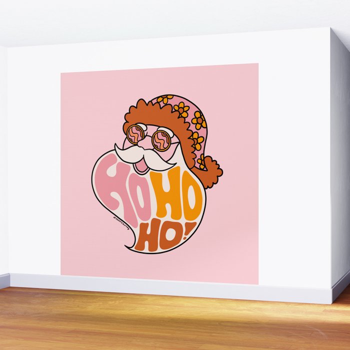 Hippie Ho Ho Ho Wall Mural Gallery Image 2