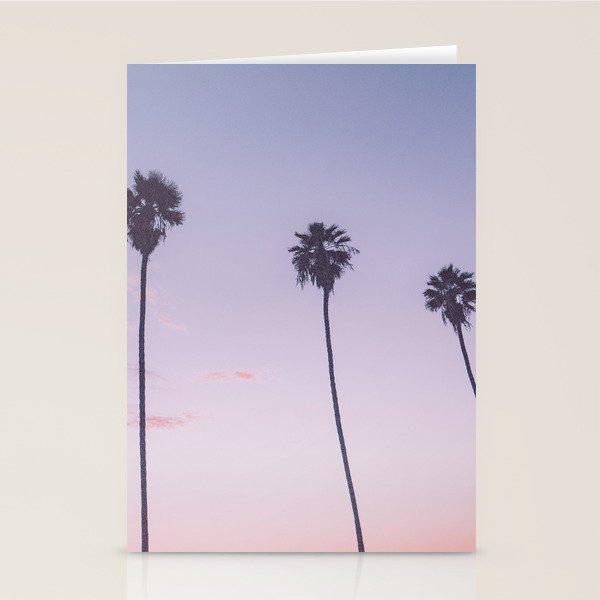 palm trees sunset iv x ii - san diego, california Stationery Card Gallery Image 1