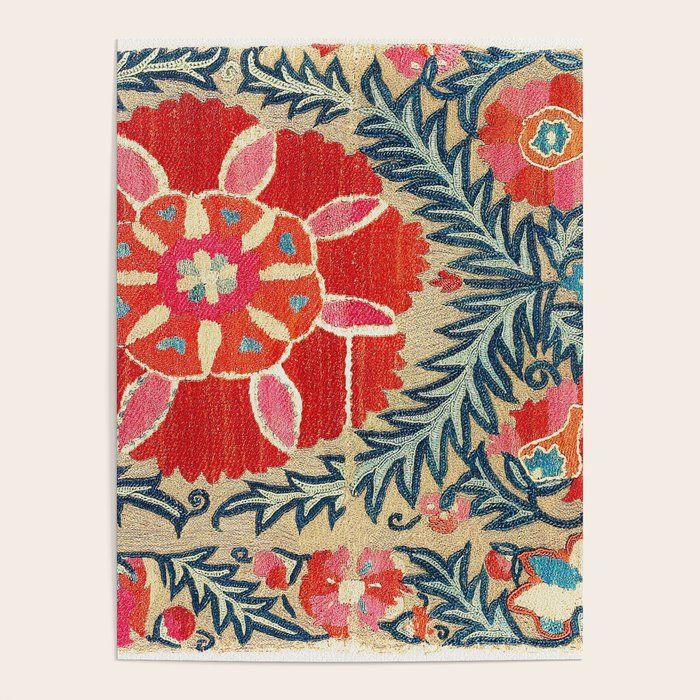 18th Century Suzani Fragment Print Poster Gallery Image 4