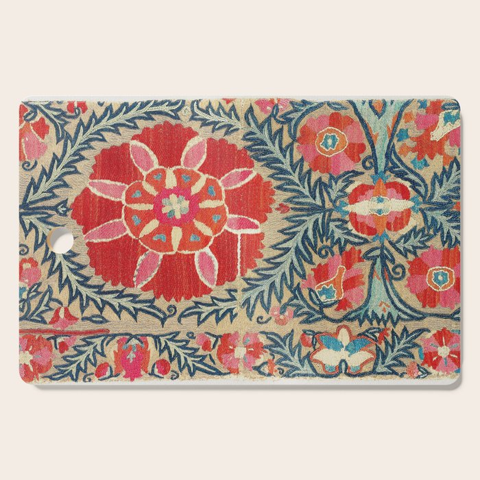 18th Century Suzani Fragment Print Cutting Board Gallery Image 1