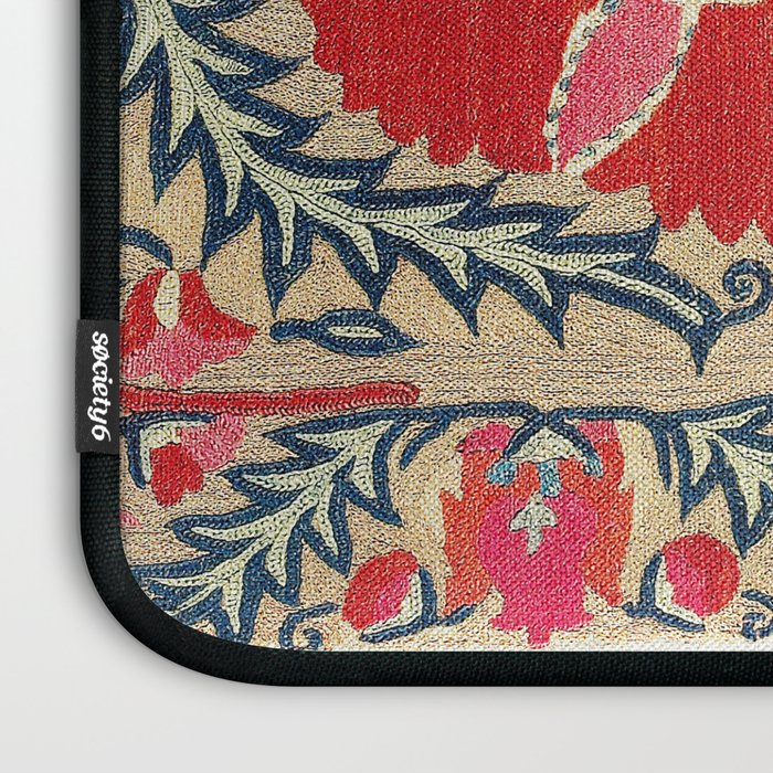 18th Century Suzani Fragment Print Laptop Sleeve Gallery Image 3