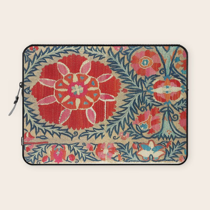 18th Century Suzani Fragment Print Laptop Sleeve Gallery Image 1