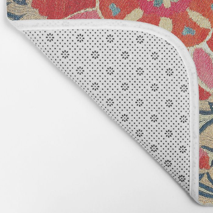 18th Century Suzani Fragment Print Bath Mat Gallery Image 2