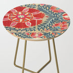 18th Century Suzani Fragment Print Side Table Gallery Image 2