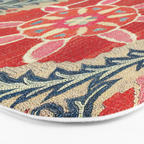 18th Century Suzani Fragment Print Bath Mat Gallery Image 3