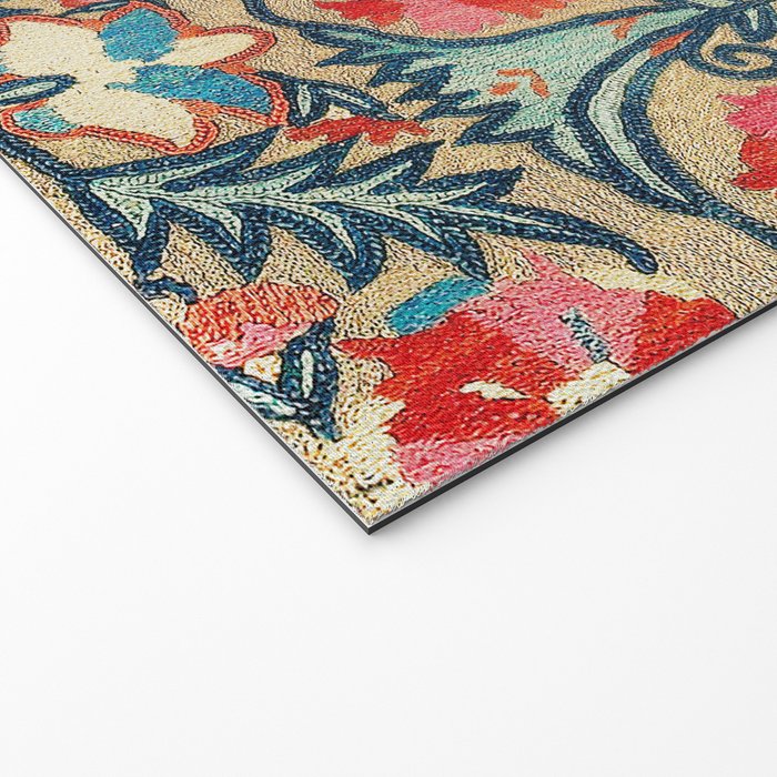 18th Century Suzani Fragment Print Welcome Mat Gallery Image 2