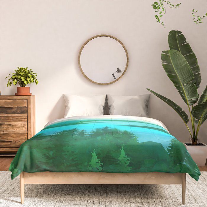 Lake Morning Comforter Gallery Image 3