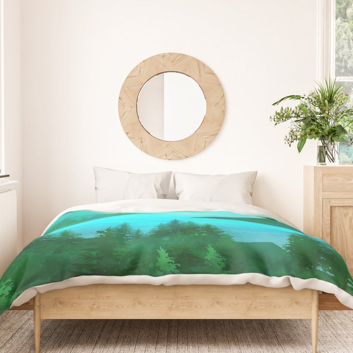 Lake Morning Duvet Cover Gallery Image 3