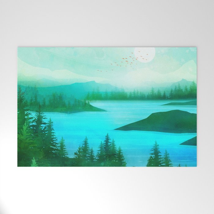 Lake Morning Welcome Mat Gallery Image 1