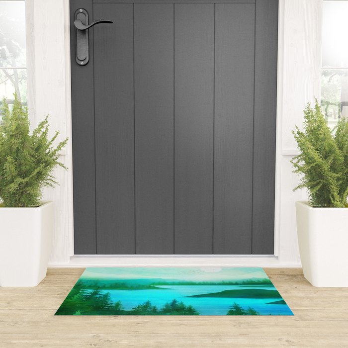 Lake Morning Welcome Mat Gallery Image 3