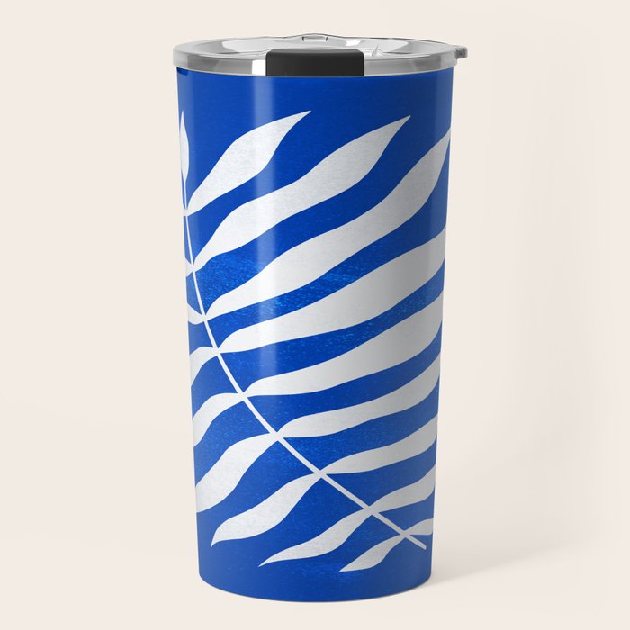 Wild Ferns: Persian Blue Edition Travel Mug Gallery Image 1