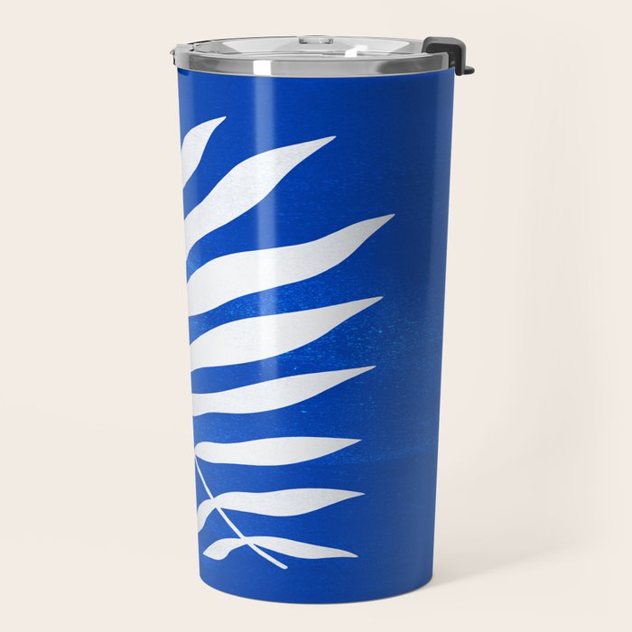 Wild Ferns: Persian Blue Edition Travel Mug Gallery Image 2