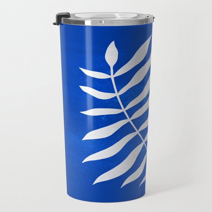 Wild Ferns: Persian Blue Edition Travel Mug Gallery Image 3