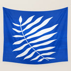 Wild Ferns: Persian Blue Edition Wall Tapestry Gallery Image 4