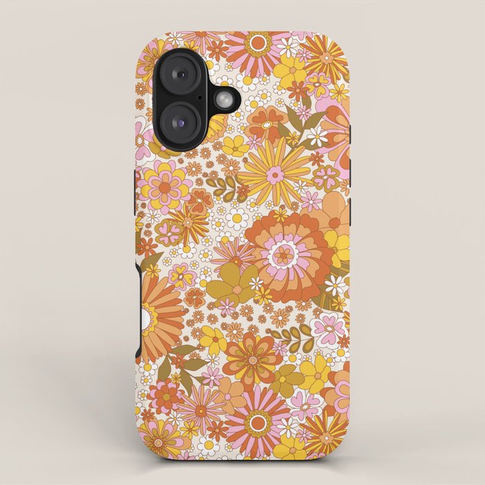 70s Floral Pattern iPhone Case Gallery Image 1