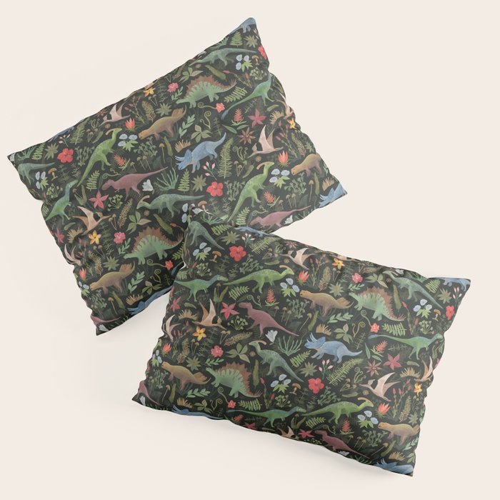 Dinosaur Jungle Pillow Sham Gallery Image 1