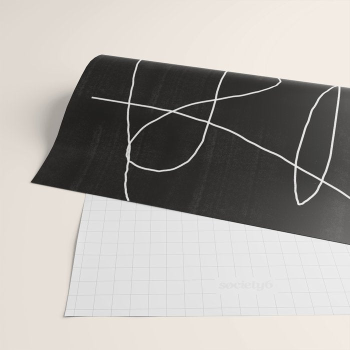 White Line Flow Wrapping Paper Gallery Image 2