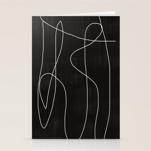 White Line Flow Stationery Card Gallery Image 2