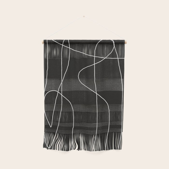 White Line Flow Wall Hanging Gallery Image 1