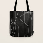 White Line Flow Tote Bag Gallery Image 1