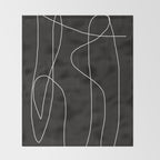 White Line Flow Throw Blanket Gallery Image 2