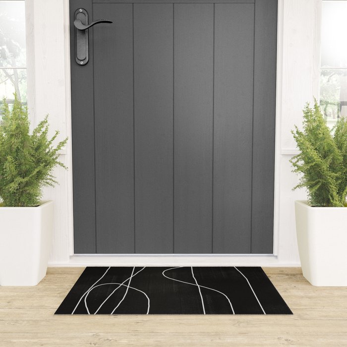 White Line Flow Welcome Mat Gallery Image 3