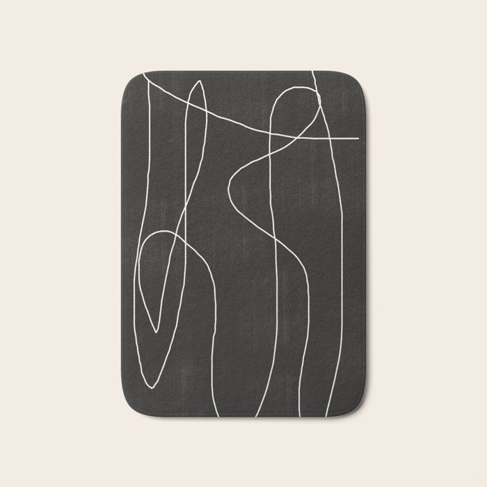 White Line Flow Bath Mat Gallery Image 1