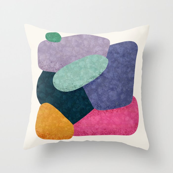We are united abstract Throw Pillow Gallery Image 1
