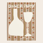 Dinner Party Vintage Stripe Poster Gallery Image 4