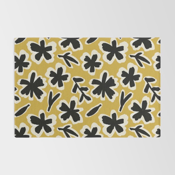 Black Florals #1 Rug Gallery Image 2