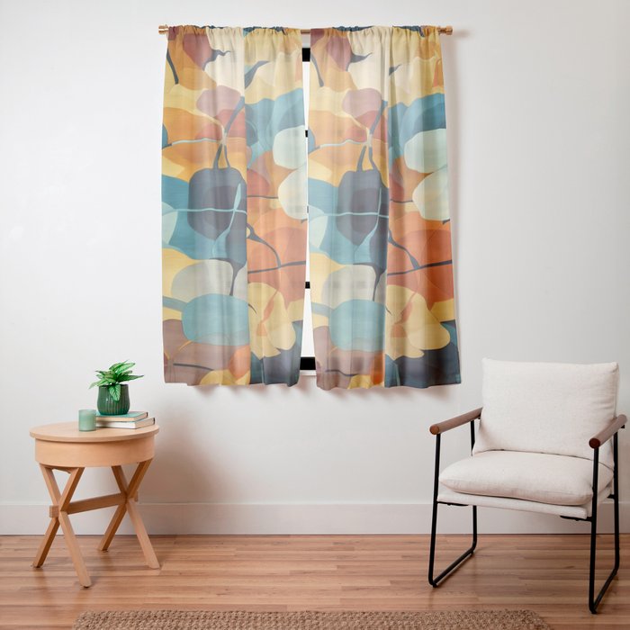 A Floral Palette of Colorful Petals Window Curtain Gallery Image 11