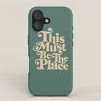 This Must Be The Place - Green & Beige iPhone Case Gallery Image 1