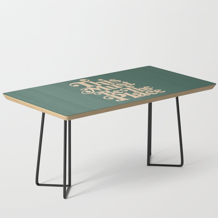 This Must Be The Place - Green & Beige Coffee Table Gallery Image 1
