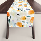 Cali Poppies + wild flowers Table Runner Gallery Image 1