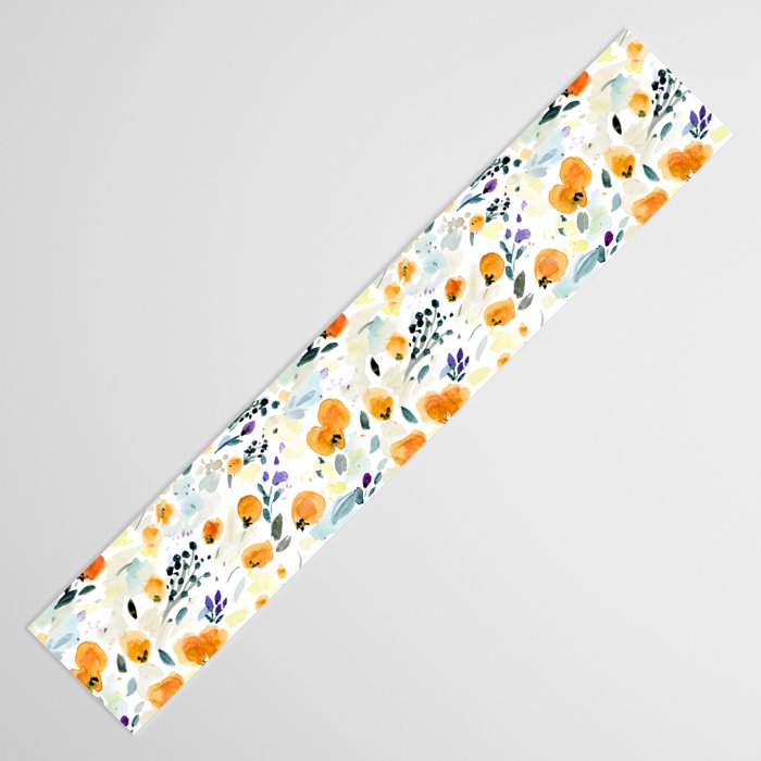Cali Poppies + wild flowers Table Runner Gallery Image 3