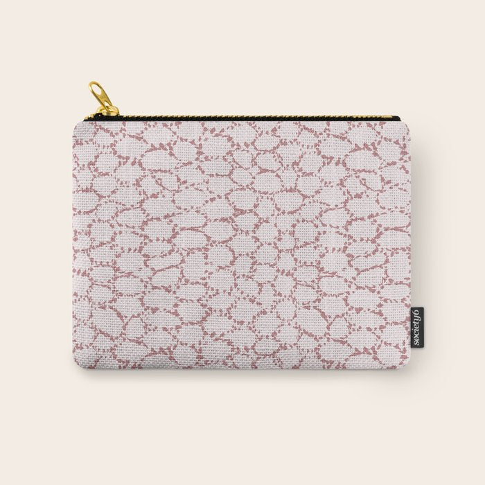 Abstract organic dots - dirty pink pattern Carry All Pouch Gallery Image 1