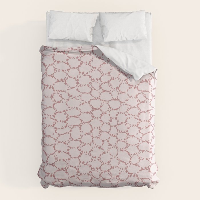 Abstract organic dots - dirty pink pattern Duvet Cover Gallery Image 1