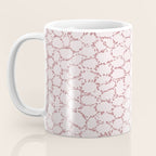 Abstract organic dots - dirty pink pattern Coffee Mug Gallery Image 3