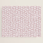 Abstract organic dots - dirty pink pattern Jigsaw Puzzle Gallery Image 1