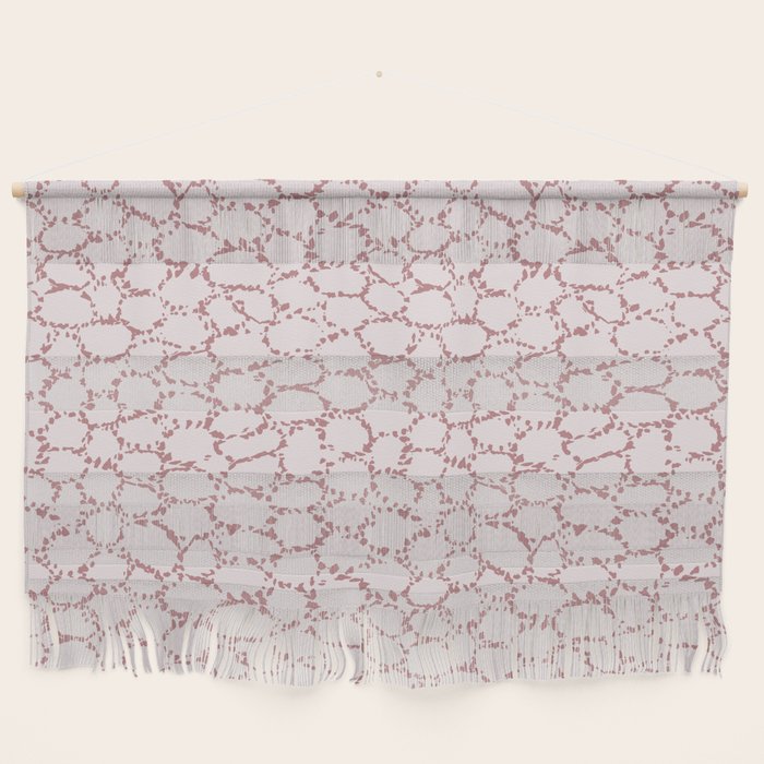 Abstract organic dots - dirty pink pattern Wall Hanging Gallery Image 1