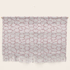 Abstract organic dots - dirty pink pattern Wall Hanging Gallery Image 1