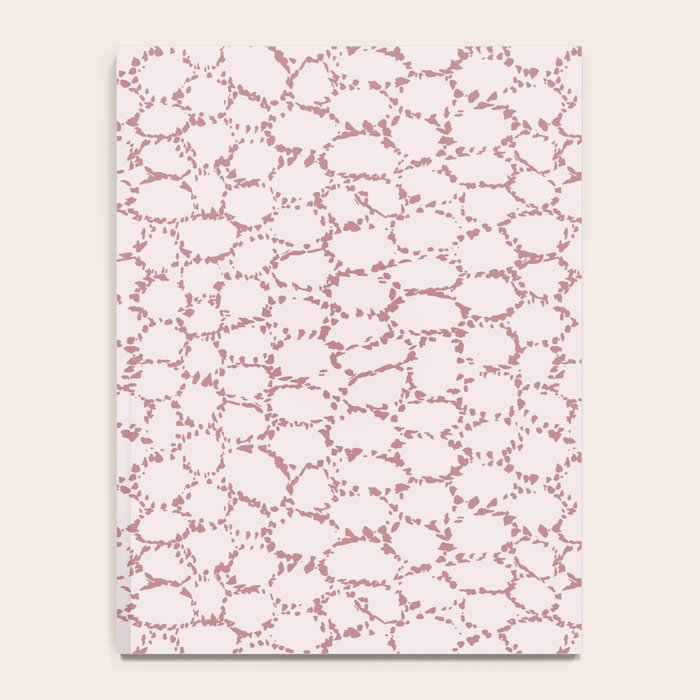 Abstract organic dots - dirty pink pattern Notebook Gallery Image 4
