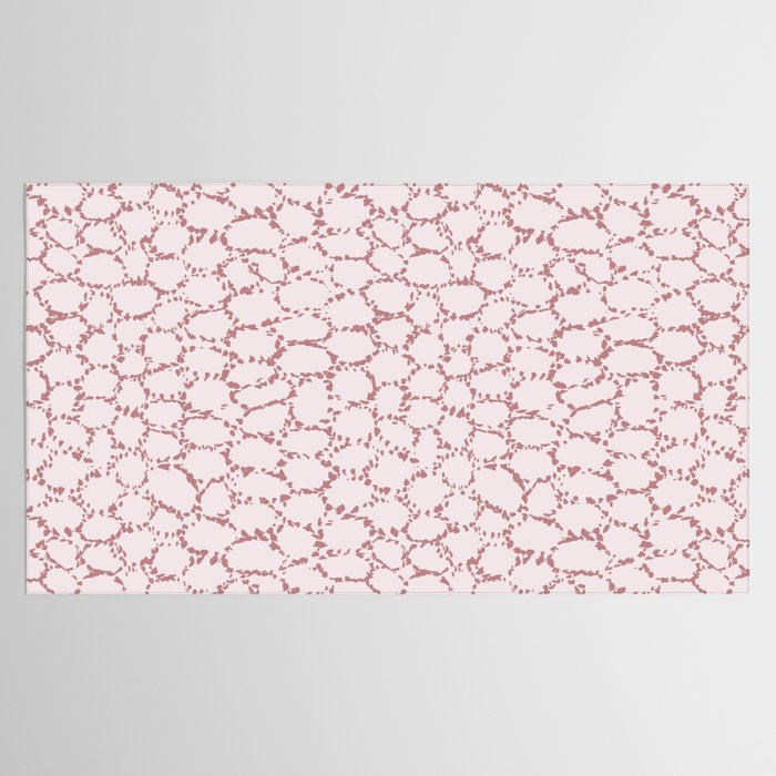 Abstract organic dots - dirty pink pattern Tablecloth Gallery Image 2