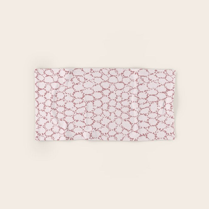 Abstract organic dots - dirty pink pattern Bath Towel Gallery Image 1