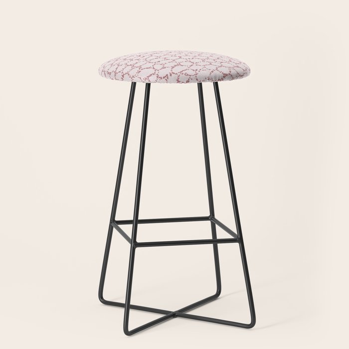 Abstract organic dots - dirty pink pattern Stool Gallery Image 1